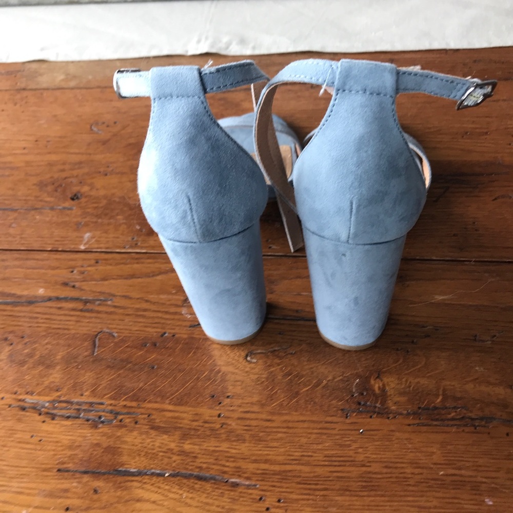 Blue Heeled Sandals